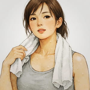 たっぷり汗をかける