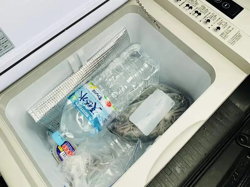 ボガヴ 車載冷蔵庫の魚の保管方法