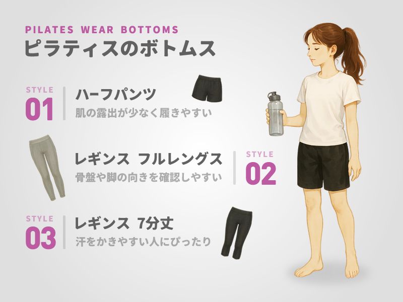 ピラティスのボトムス