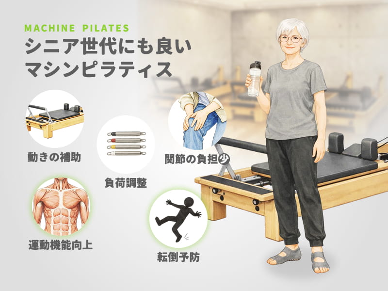 マシンピラティスがシニア世代に良い理由